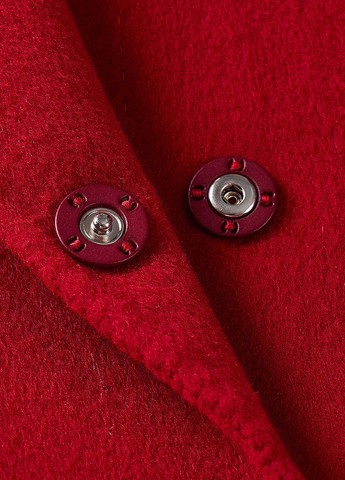 Красное демисезонное Пальто однобортное SHEIN