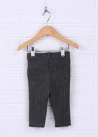 Серые кэжуал демисезонные брюки со средней талией Kiabi