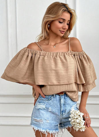 Світло-бежева блуза SHEIN