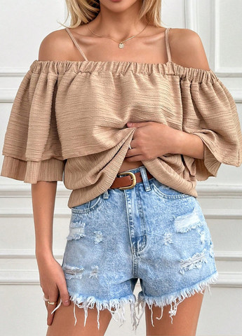 Світло-бежева блуза SHEIN