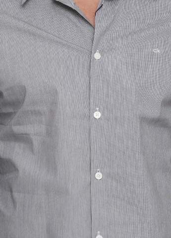 Светло-серая кэжуал рубашка Calvin Klein с длинным рукавом