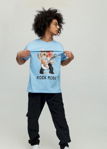 Блакитна футболка чоловіча YAPPI