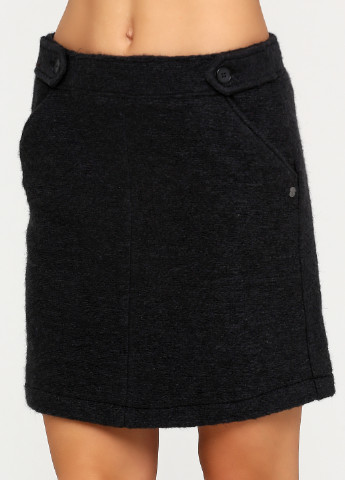 Темно-серая кэжуал однотонная юбка S.Oliver