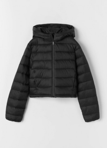 Черная демисезонная куртка демисезонная для девочки Zara