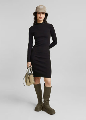 Чорна кежуал сукня сукня-водолазка G-Star Raw однотонна