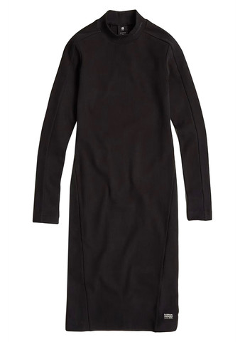 Чорна кежуал сукня сукня-водолазка G-Star Raw однотонна