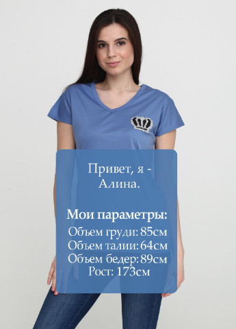 Синяя летняя футболка G & N