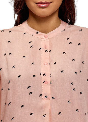Розовая демисезонная блуза Oodji