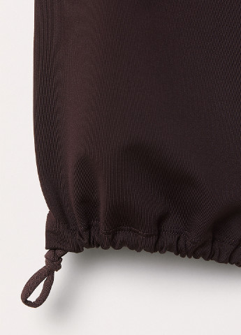 Темно-бордовые спортивные демисезонные прямые брюки H&M