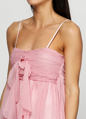 Светло-розовое кэжуал платье MNG однотонное