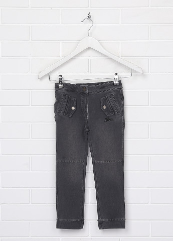 Темно-серые демисезонные со средней талией джинсы Geox