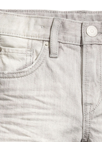 Шорти H&M однотонні сірі джинсові