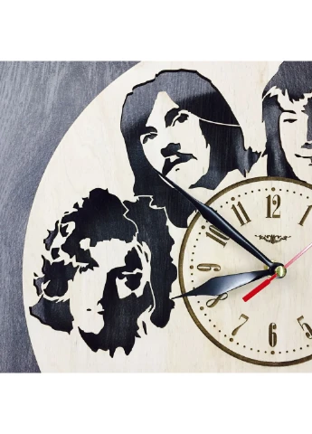 Арт-годинник настіннний дерев`ний круглий «Led Zeppelin» 7Arts (253567860)