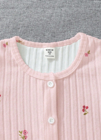 Світло-рожева всесезон піжама (кофта, штани) SHEIN