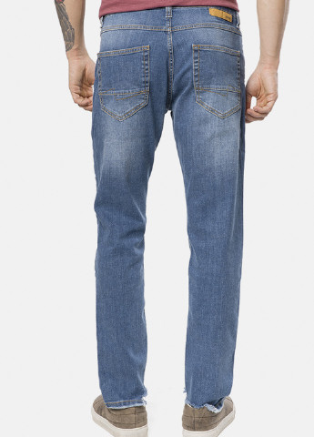 Синие демисезонные зауженные джинсы MR 520