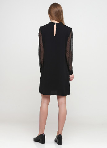 Чорна кежуал плаття, сукня Collection IRL в горошок