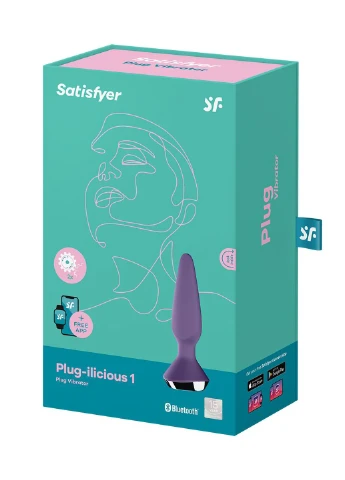 Анальна смарт-вібропробка Plug-ilicious 1 Purple Satisfyer (254150780)