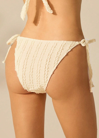 Айвори купальные трусики однотонные SHEIN