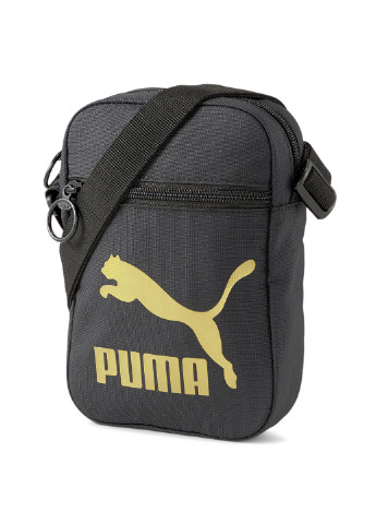 Сумка Compact Portable Bag Puma однотонна чорна спортивна