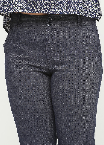 Синие кэжуал демисезонные клеш брюки Massimo Dutti
