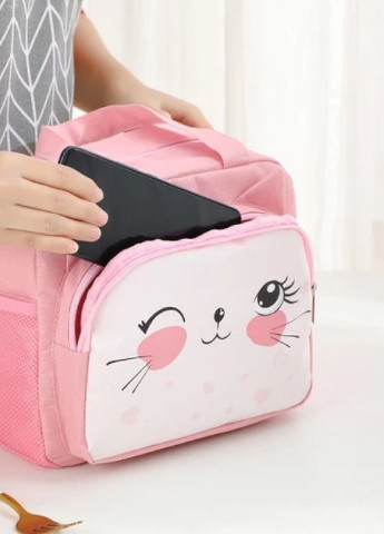 Темосумка для ланча/lunch bag з кишені Зайчик, рожева No Brand (252644151)