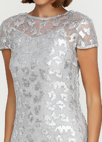 Сріблястий коктейльна платье H&M однотонна