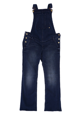Комбинезон для беременных H&M комбинезон-брюки однотонный тёмно-синий денил хлопок