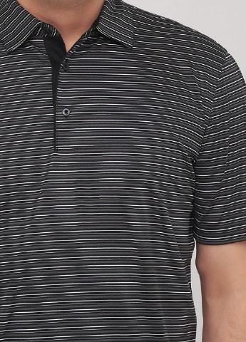 Черная футболка-поло для мужчин Greg Norman в полоску