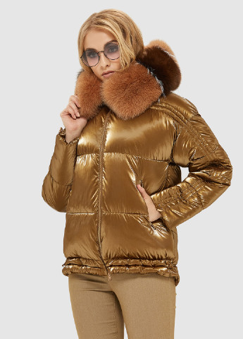 Золотиста зимня куртка MN
