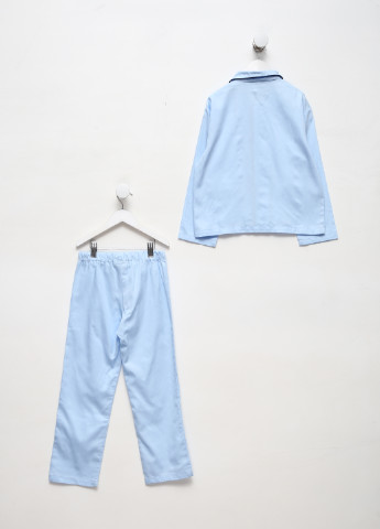 Блакитна всесезон піжама (сорочка, штани) рубашка + брюки MOONS