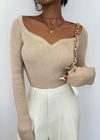 Бежевий демісезонний светр SHEIN