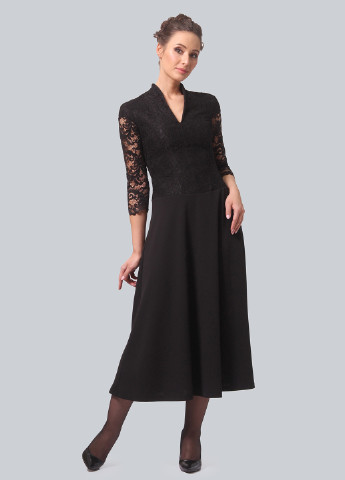Черное кэжуал платье клеш Alika Kruss
