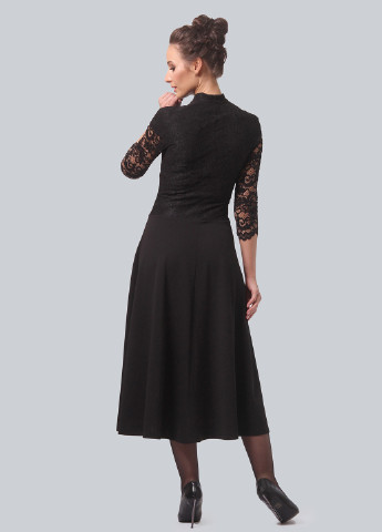 Черное кэжуал платье клеш Alika Kruss