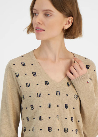 Коричневий демісезонний пуловер пуловер Tommy Hilfiger