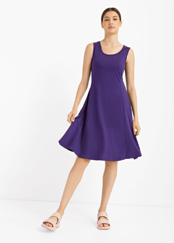 Фиолетовое кэжуал платье клеш Promin однотонное