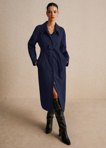 Плащ SHEIN тренчкот на пуговицах демисезон (333365975)