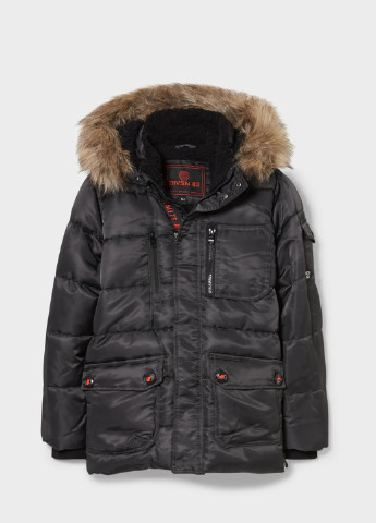 Черная зимняя зимняя куртка для мальчика 146 размер черная 2132590-1 C&A