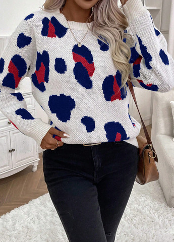 Молочный демисезонный джемпер джемпер SHEIN