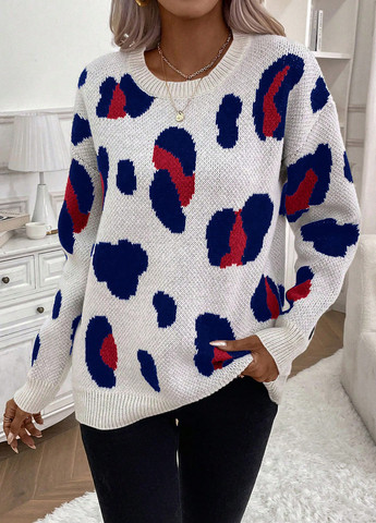 Молочный демисезонный джемпер джемпер SHEIN