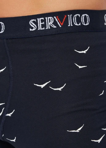 Труси-шорти чоловічі з пташками SVF005 Servico (254492106)