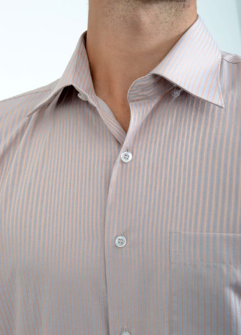 Светло-розовая кэжуал рубашка в полоску Ager с длинным рукавом
