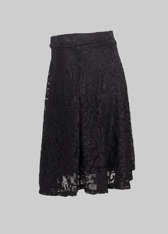 Черная однотонная юбка Boohoo