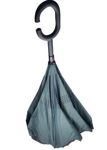 Умный усовершенствованный зонт наоборот однотонный обратный зонтик (523199745) Темно-зеленый Francesco Marconi (205436450)