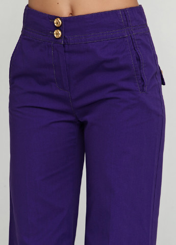 Фиолетовые кэжуал демисезонные клеш брюки Patrizia Pepe