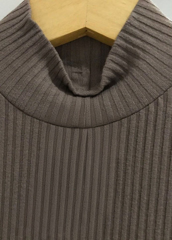 Светло-коричневое кэжуал платье платье-водолазка H&M однотонное