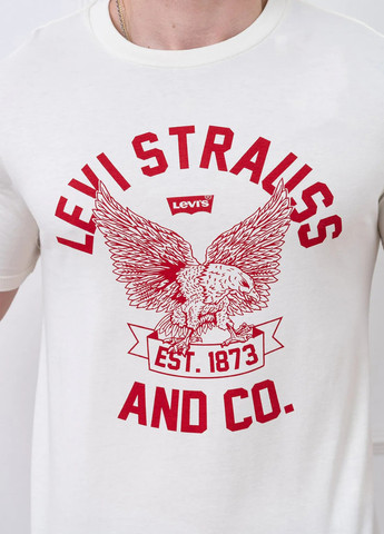 Молочная футболка Levi's