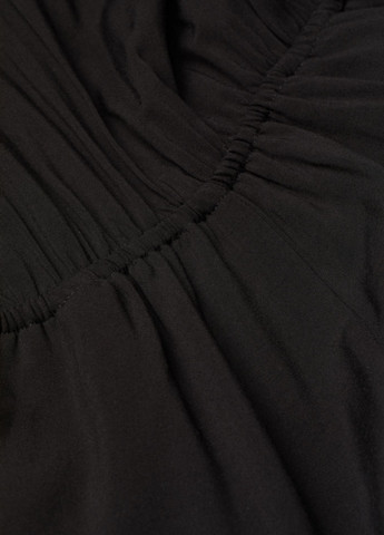 Комбінезон H&M комбінезон-шорти однотонний чорний кежуал віскоза