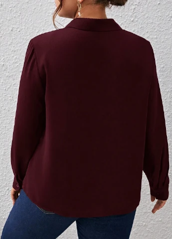 Бордова блуза SHEIN