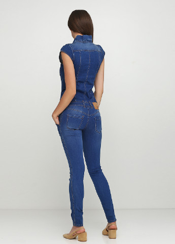 Комбінезон Denny Rose комбінезон-брюки однотонний синій джинсовий
