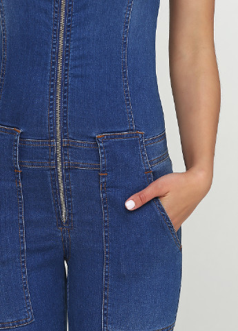 Комбінезон Denny Rose комбінезон-брюки однотонний синій джинсовий
